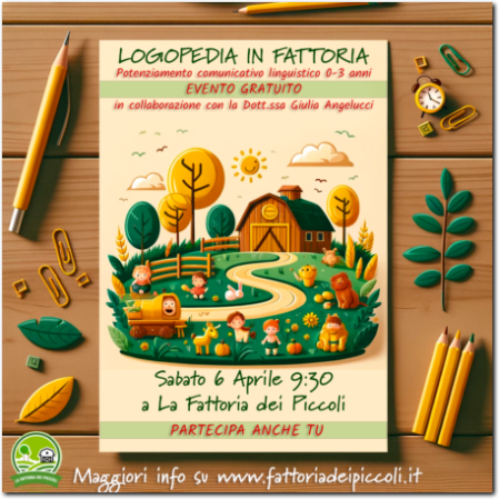 Aperte le iscrizioni all'evento gratuito Logopedia in Fattoria